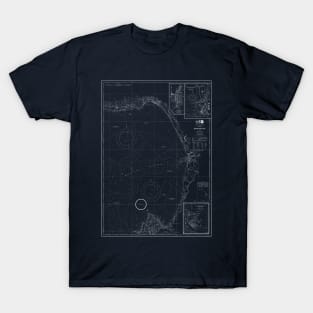 Monterey Bay, CA - Nautical Chart T-Shirt